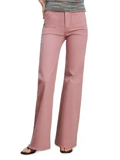Veronica Beard Women's Joplin High-Rise Flare Wide-Leg Jeans - Orchid Haze - Size 32 | Thumbnail 4 Veronica Beard Women's Joplin High-Rise Flare Wide-Leg Jeans - Orchid Haze - Size 32 | Thumbnail 4