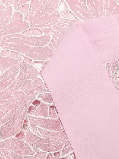 Generation Love Women's Talsie Floral Georgette Shirt - Pink White - Size Medium | Thumbnail 7 Generation Love Women's Talsie Floral Georgette Shirt - Pink White - Size Medium | Thumbnail 7