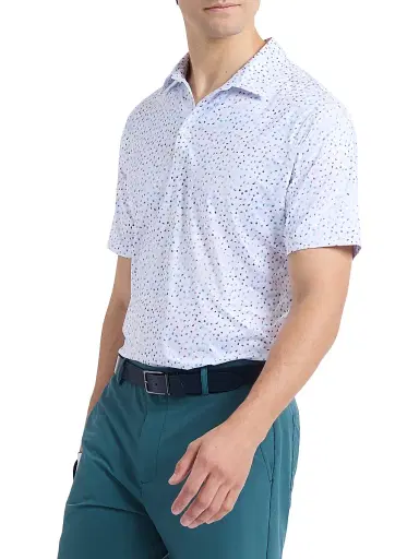 Robert Graham Men's Baybridge Dot-Print Polo Shirt | Thumbnail 4 Robert Graham Men's Baybridge Dot-Print Polo Shirt | Thumbnail 4