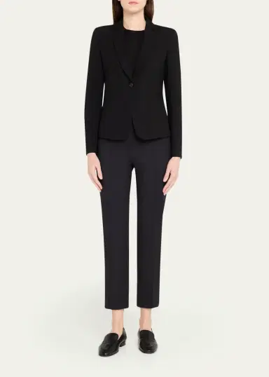 Akris punto Wool Jersey Tailored Blazer Jacket | Thumbnail 2 Akris punto Wool Jersey Tailored Blazer Jacket | Thumbnail 2