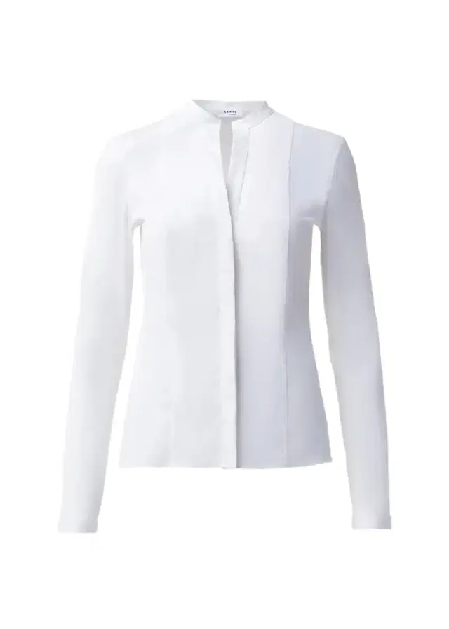 Akris punto Long-Sleeve Cotton Jersey-Back Blouse