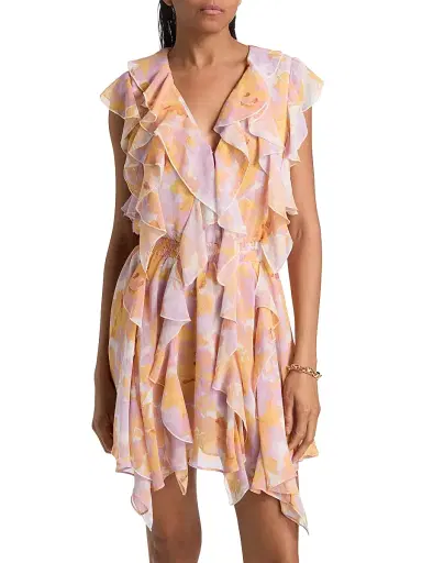 Misa Los Angeles Women's Jasmine Floral Ruffle Minidress | Thumbnail 3