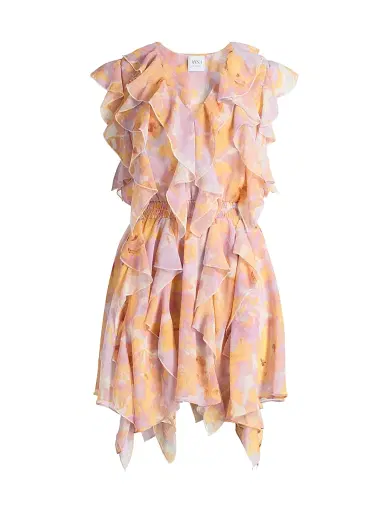 Misa Los Angeles Women's Jasmine Floral Ruffle Minidress | Thumbnail 1