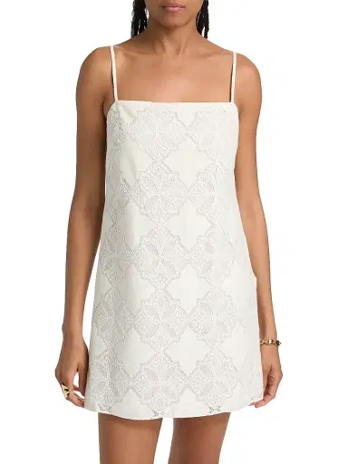 Misa Los Angeles Women's Maxine Jacquard Minidress - Floral Medallion - Size XL | Thumbnail 3 Misa Los Angeles Women's Maxine Jacquard Minidress - Floral Medallion - Size XL | Thumbnail 3