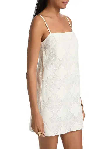 Misa Los Angeles Women's Maxine Jacquard Minidress - Floral Medallion - Size XL | Thumbnail 4 Misa Los Angeles Women's Maxine Jacquard Minidress - Floral Medallion - Size XL | Thumbnail 4