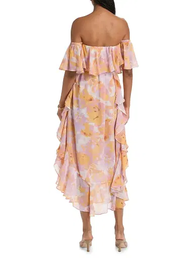 Misa Los Angeles Women's Carla Floral Tiered Ruffle Midi-Dress | Thumbnail 5 Misa Los Angeles Women's Carla Floral Tiered Ruffle Midi-Dress | Thumbnail 5