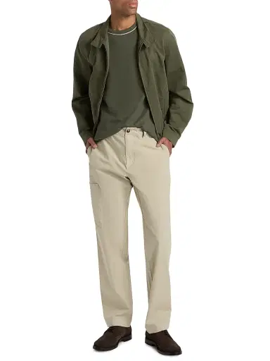 Vince Men's Tipped Crewneck Pima Cotton T-Shirt - Coulter Green - Size XXL | Thumbnail 2 Vince Men's Tipped Crewneck Pima Cotton T-Shirt - Coulter Green - Size XXL | Thumbnail 2
