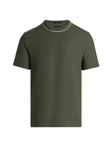 Vince Men's Tipped Crewneck Pima Cotton T-Shirt - Coulter Green - Size XXL | Thumbnail 1 Vince Men's Tipped Crewneck Pima Cotton T-Shirt - Coulter Green - Size XXL | Thumbnail 1