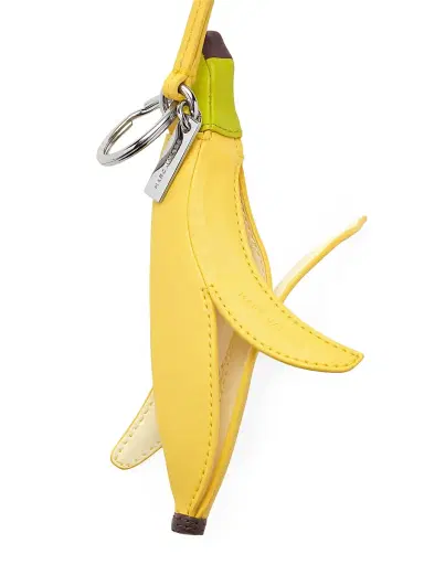 Marc Jacobs Women's The Banana Peel Logo Tag Bag Charm - Yellow | Thumbnail 3