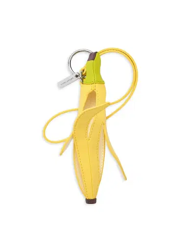 Marc Jacobs Women's The Banana Peel Logo Tag Bag Charm - Yellow | Thumbnail 1