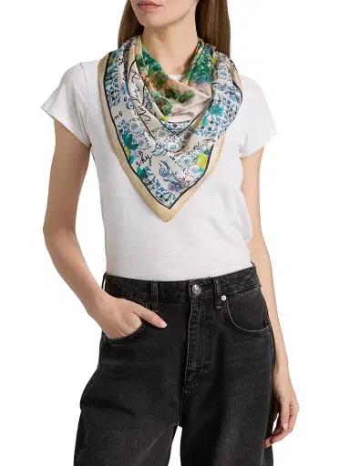 Johnny Was Women's Olympe Silk Scarf | Thumbnail 2 Johnny Was Women's Olympe Silk Scarf | Thumbnail 2