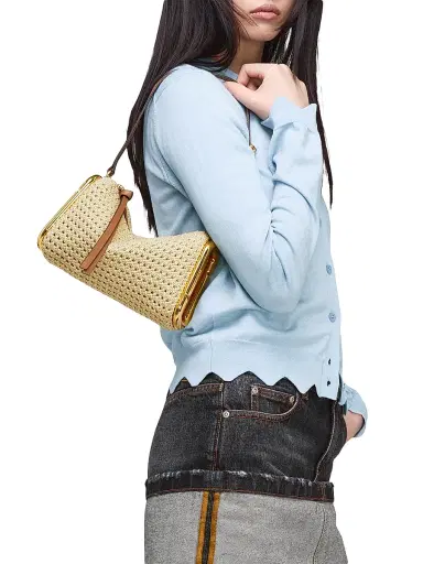 Marc Jacobs Women's Scene Small Crocheted Shoulder Bag - Champagne | Thumbnail 2 Marc Jacobs Women's Scene Small Crocheted Shoulder Bag - Champagne | Thumbnail 2