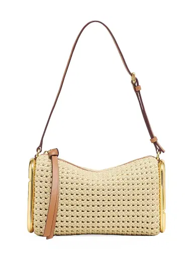 Marc Jacobs Women's Scene Small Crocheted Shoulder Bag - Champagne | Thumbnail 1 Marc Jacobs Women's Scene Small Crocheted Shoulder Bag - Champagne | Thumbnail 1