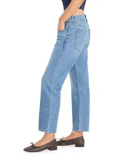 GOOD AMERICAN Women's Weightless Boyfriend Crop Jeans - Indigo | Thumbnail 4