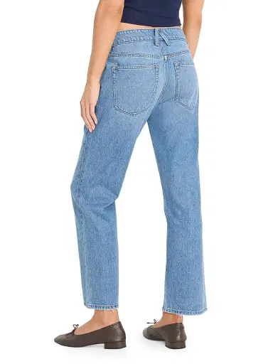 GOOD AMERICAN Women's Weightless Boyfriend Crop Jeans - Indigo | Thumbnail 5
