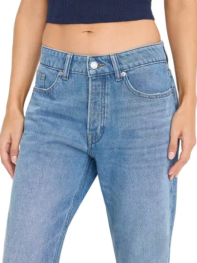 GOOD AMERICAN Women's Weightless Boyfriend Crop Jeans - Indigo | Thumbnail 6