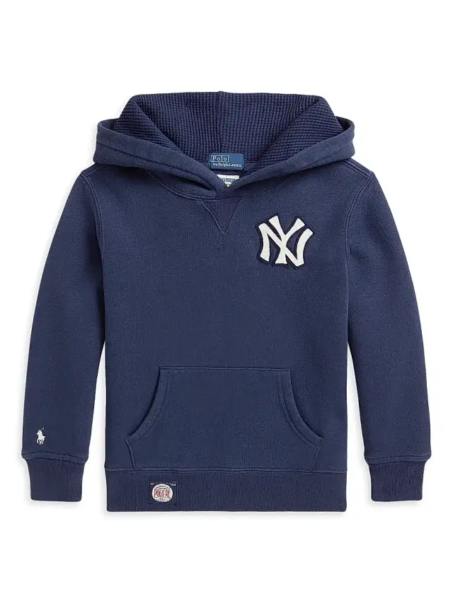 Polo Ralph Lauren Little Boy's & Boy's Yankees Fleece Hoodie - Dark Cobalt