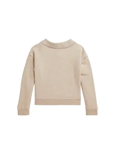 Polo Ralph Lauren Little Girl's & Girl's Cotton-Blend French Terry Sweatshirt - Expedition Dune Heather | Thumbnail 2