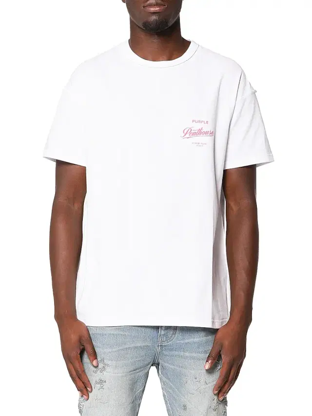 Men's Textured Inside-Out Crewneck T-Shirt - White