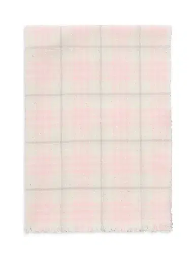 Burberry Women's Micro-Check Wool-Silk Scarf - Flora Pink | Thumbnail 1 Burberry Women's Micro-Check Wool-Silk Scarf - Flora Pink | Thumbnail 1