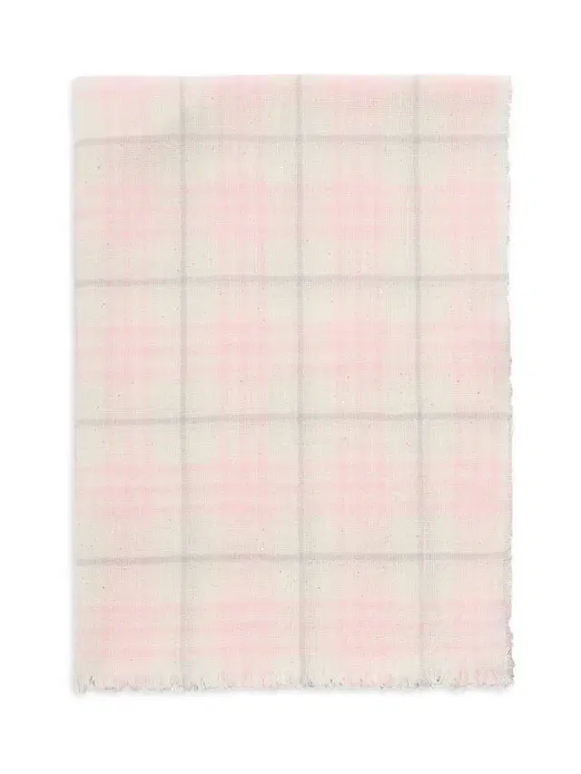 Burberry Women's Micro-Check Wool-Silk Scarf - Flora Pink