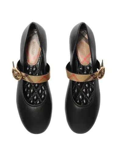 Burberry Women's Robin Ballerina Flats - Black - Size 11 | Thumbnail 4
