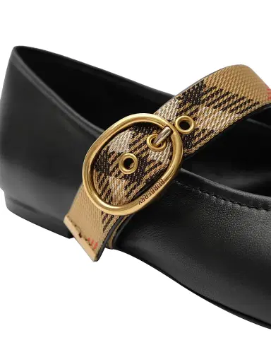 Burberry Women's Robin Ballerina Flats - Black - Size 11 | Thumbnail 6