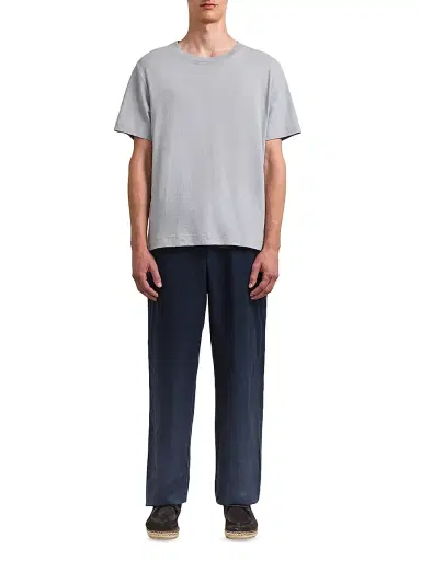 Frescobol Carioca Men's Dinis Cotton-Linen T-Shirt | Thumbnail 2