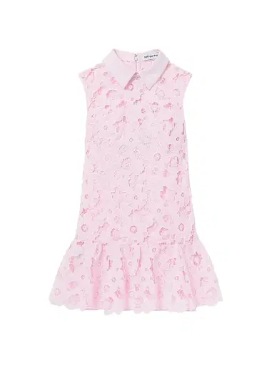 Self-Portrait Women's Lace Collared Minidress - Pink | Thumbnail 1