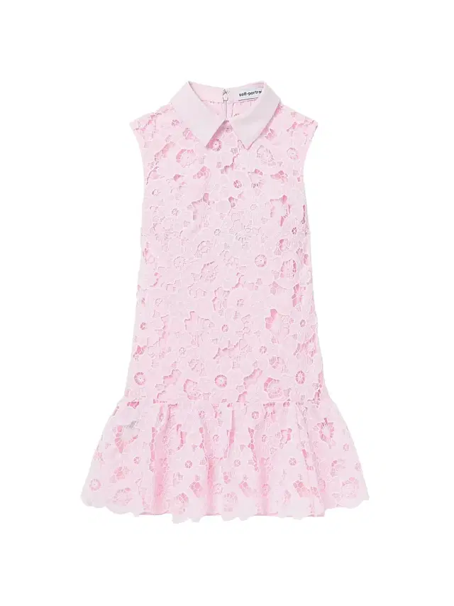 Women's Lace Collared Minidress - Pink