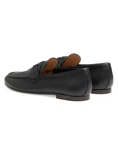 Valentino Garavani Men's VLogo Signature Deer Leather Loafers - Black - Size 7.5 | Thumbnail 3 Valentino Garavani Men's VLogo Signature Deer Leather Loafers - Black - Size 7.5 | Thumbnail 3