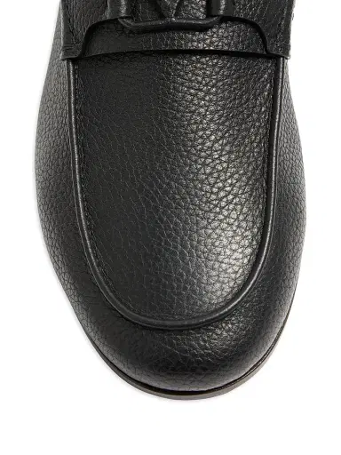 Valentino Garavani Men's VLogo Signature Deer Leather Loafers - Black - Size 7.5 | Thumbnail 5 Valentino Garavani Men's VLogo Signature Deer Leather Loafers - Black - Size 7.5 | Thumbnail 5