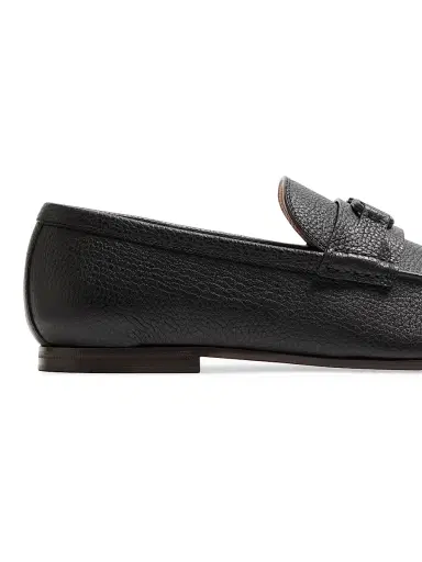 Valentino Garavani Men's VLogo Signature Deer Leather Loafers - Black - Size 7.5 | Thumbnail 6 Valentino Garavani Men's VLogo Signature Deer Leather Loafers - Black - Size 7.5 | Thumbnail 6
