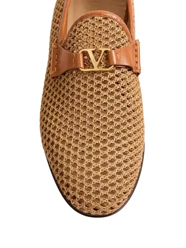 Valentino Men's Wolfe Loafers in Woven Raffia | Thumbnail 5