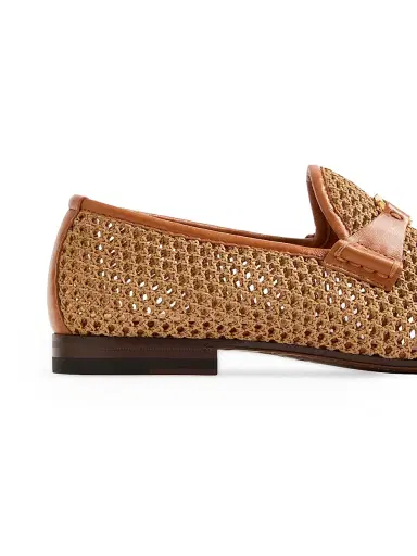 Valentino Men's Wolfe Loafers in Woven Raffia | Thumbnail 6