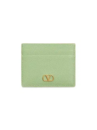 Valentino Garavani Women's VLogo Signature Grainy Calfskin Card Holder | Thumbnail 1 Valentino Garavani Women's VLogo Signature Grainy Calfskin Card Holder | Thumbnail 1