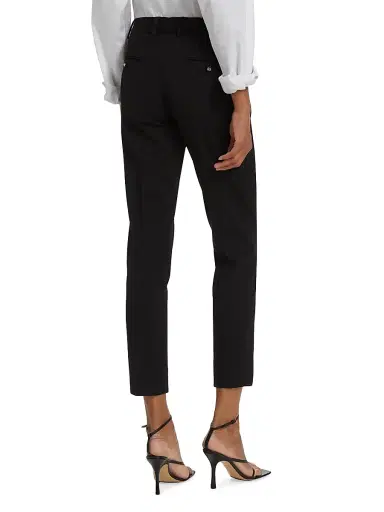 Dolce & Gabbana Women's Kate Stretch Wool Slim-Fit Pants - Black - Size 10 | Thumbnail 5