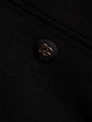 Dolce & Gabbana Women's Kate Stretch Wool Slim-Fit Pants - Black - Size 10 | Thumbnail 7