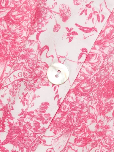 Papinelle Women's Toile de Jouy Crop Pajamas | Thumbnail 7 Papinelle Women's Toile de Jouy Crop Pajamas | Thumbnail 7