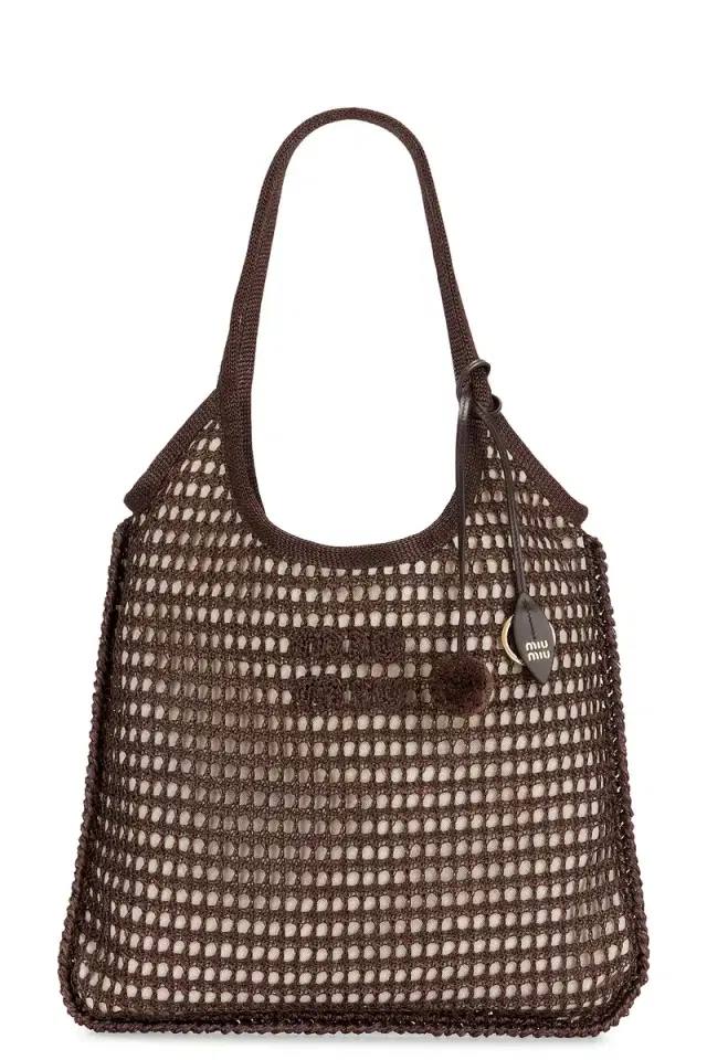Miu Miu Rete Crochet Tote Bag