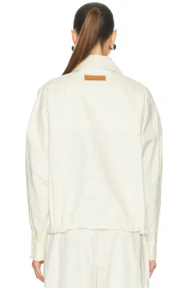 Stella McCartney Washed Cotton Sporty Bomber Jacket | Thumbnail 3 Stella McCartney Washed Cotton Sporty Bomber Jacket | Thumbnail 3