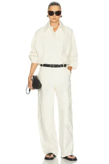 Stella McCartney Washed Cotton Cargo Trouser | Thumbnail 5 Stella McCartney Washed Cotton Cargo Trouser | Thumbnail 5