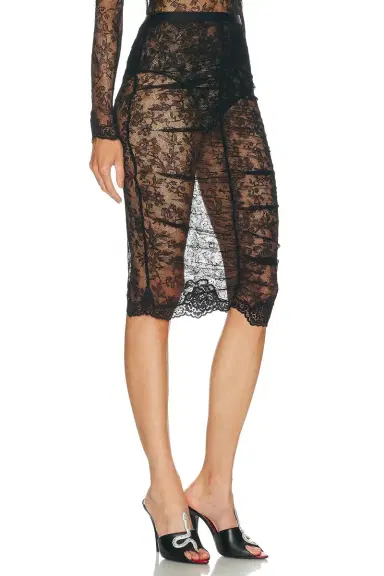 Valentino Lace Jersey Skirt | Thumbnail 2 Valentino Lace Jersey Skirt | Thumbnail 2
