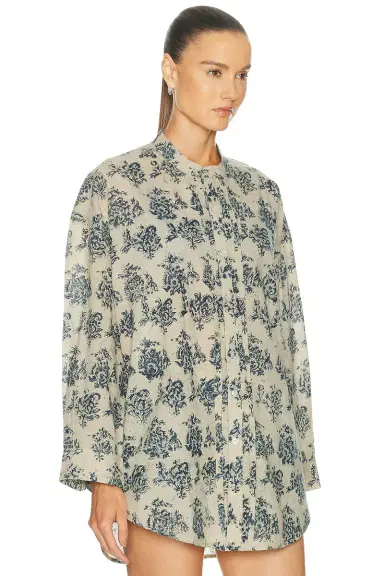 R13 Pleated Front Shirt | Thumbnail 3