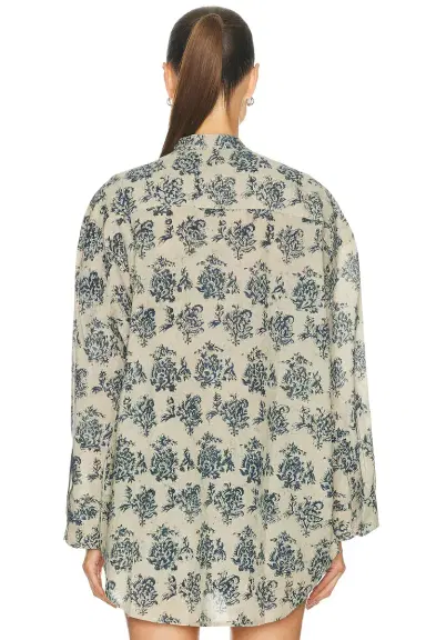 R13 Pleated Front Shirt | Thumbnail 4