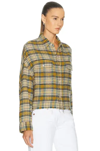 R13 Cropped Work Shirt | Thumbnail 3