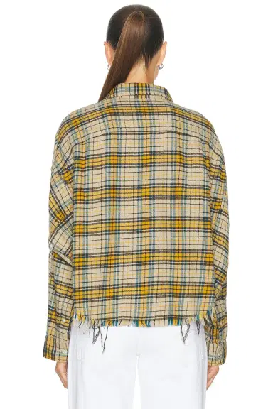 R13 Cropped Work Shirt | Thumbnail 4