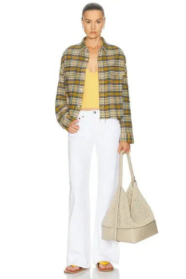 R13 Cropped Work Shirt | Thumbnail 5