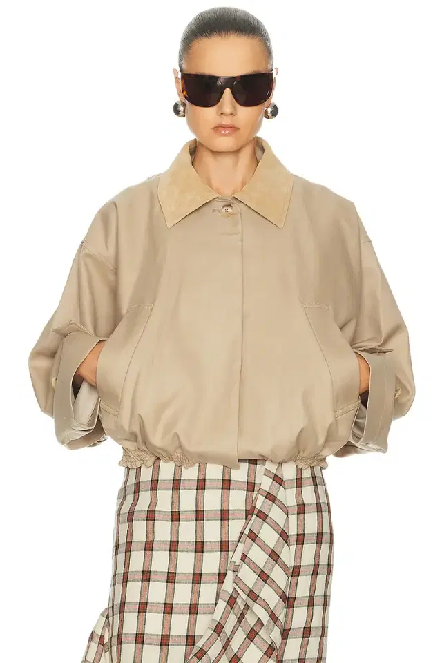 Suede Collar Blouson Jacket Suede Collar Blouson Jacket