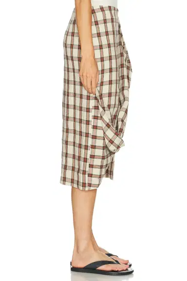 Rohe Draped Check Skirt | Thumbnail 2